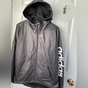 Adidas women’s windbreaker jacket black